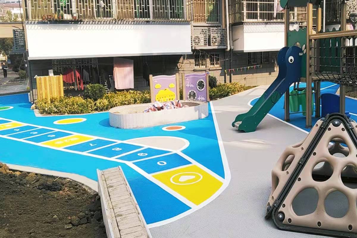 江苏岳南新村小区epdm运动面层工程